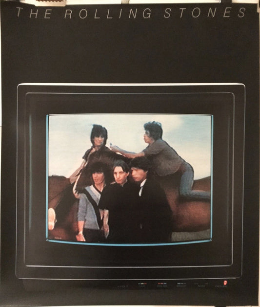 The Rolling Stones, vintage promotional music poster, d. 1981