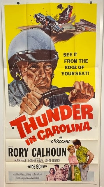 Thunder in Carolina, vintage US 3sht poster, 1960