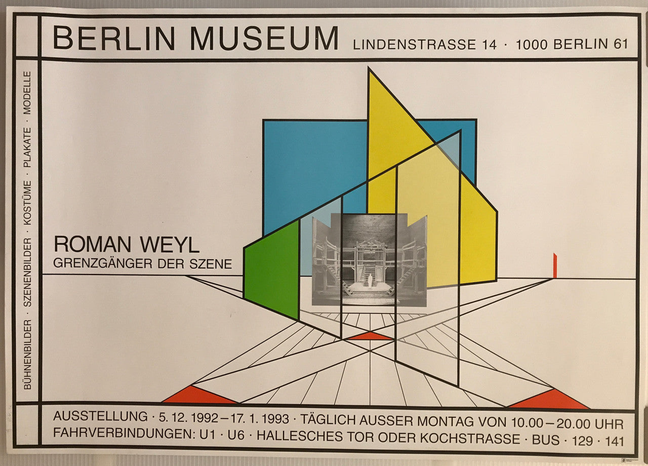 Roman Weyl, German Exhibition poster, c.1992