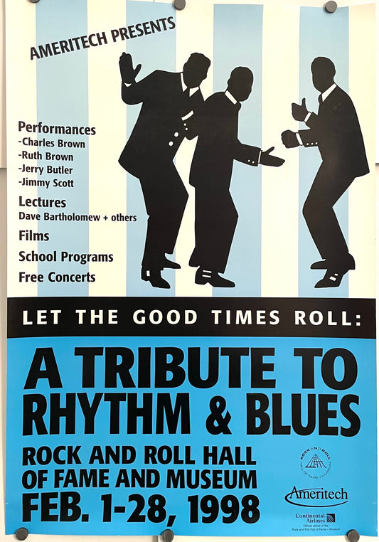 Let the Good Times Roll - A Tribute to Rhythm & Blues, vintage music poster, 1998