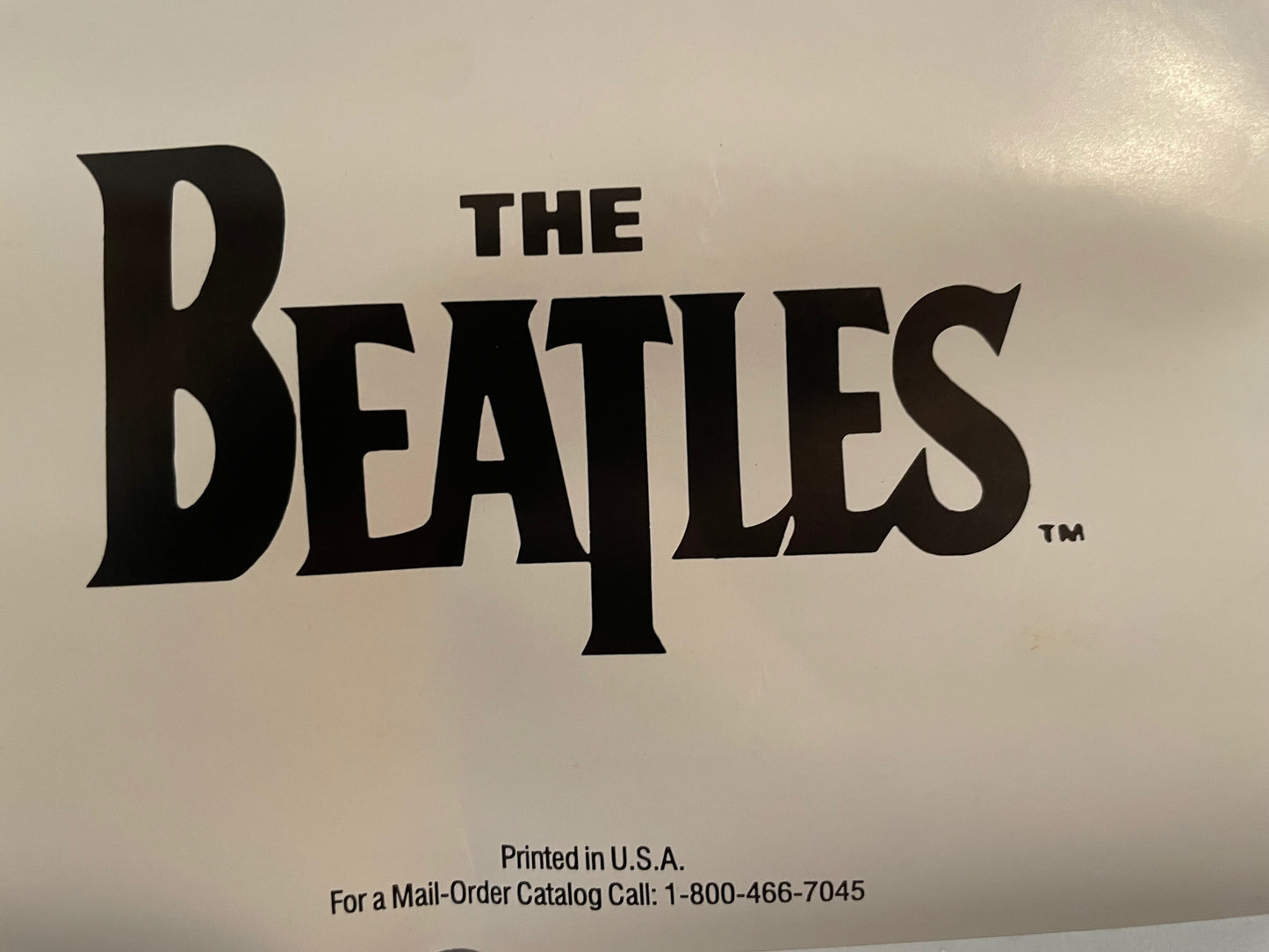 The Beatles White Album Promo Poster, 1990 Apple Corps Limited , distributed by Pop