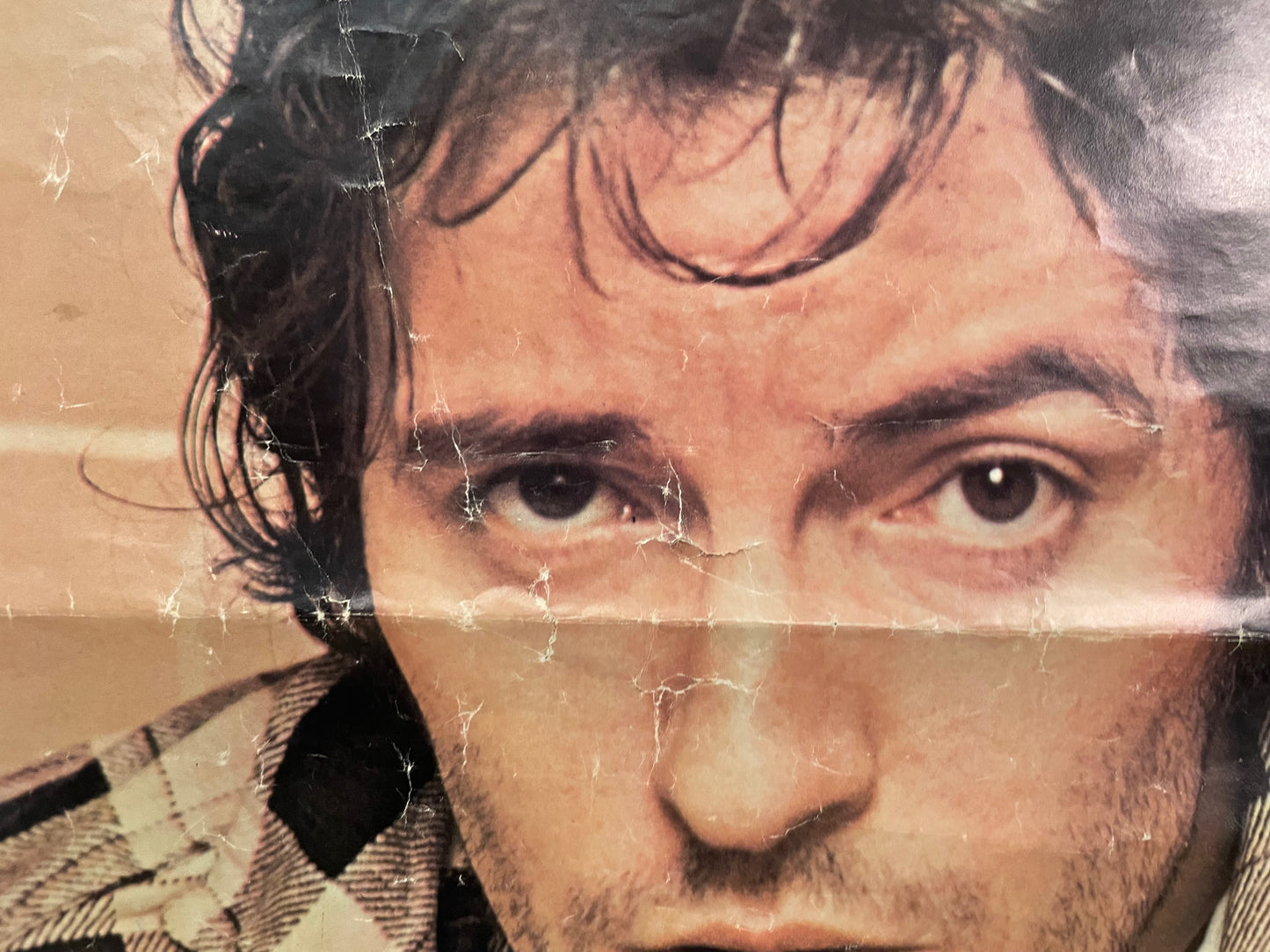 #2030 Springsteen (portrait) by Lynn Goldsmith vintage commercial off-set music poster, c.1980