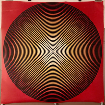 Concentric Circles, vintage Op Art psychedelic poster, Personality Posters Mfg., d.1967