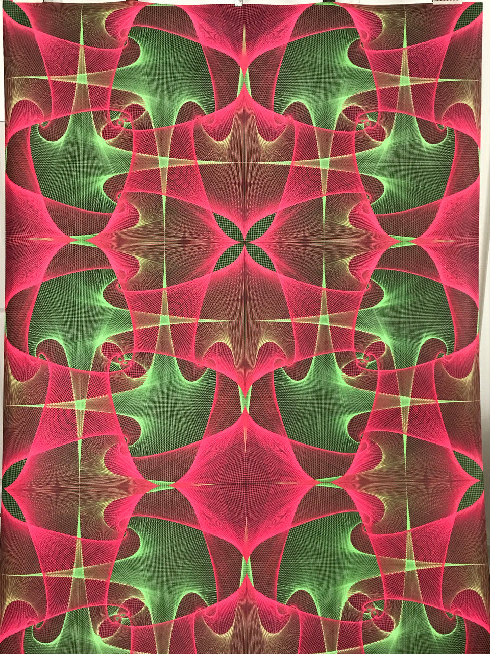 Computer Generated Geometric, vintage Op Art psychedelic poster by Paul Jablonka, Gemini Rising Inc., 1973