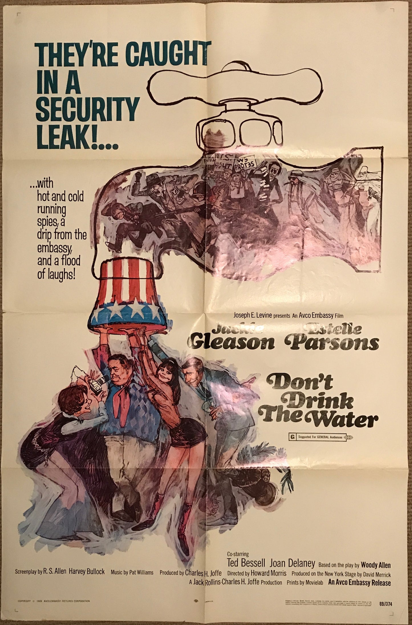 Don't Drink the Water, vintage US 1sht film poster, 1969