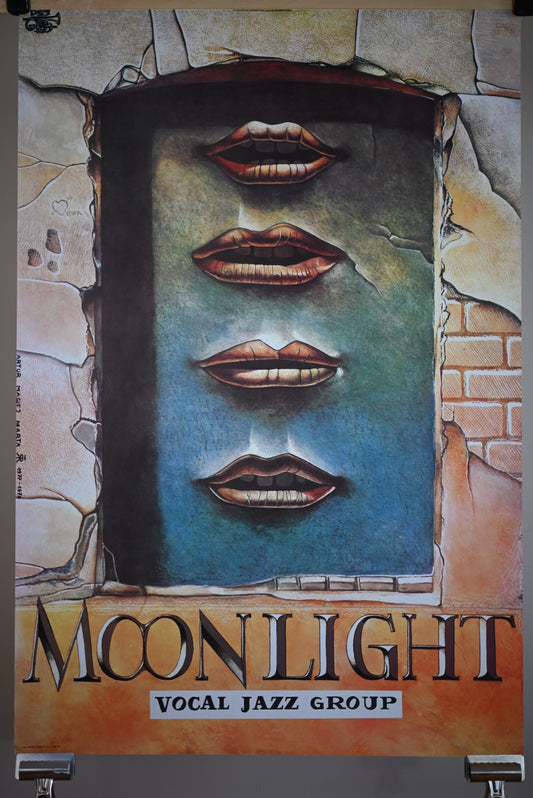 Moonlight, Vocal Jazz Group, vintage Polish music poster, 1979