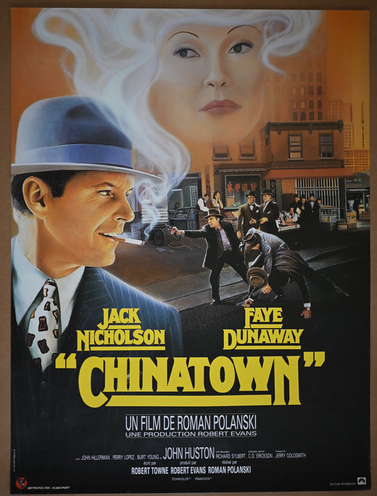 Chinatown, vintage film poster - French petite reissue, 1990s