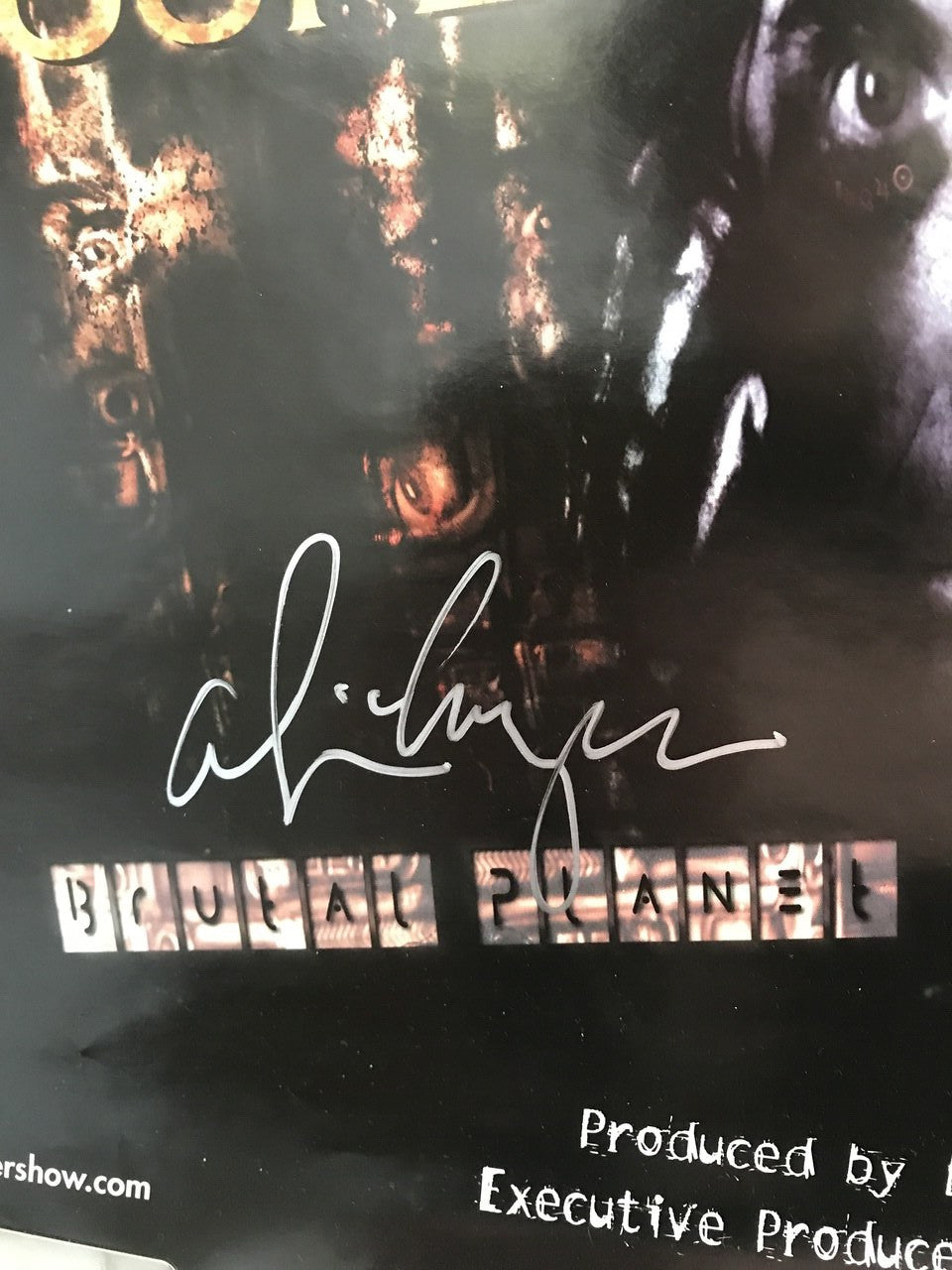 Alice Cooper - Brutal Planet (autographed), promotional music poster, 2000