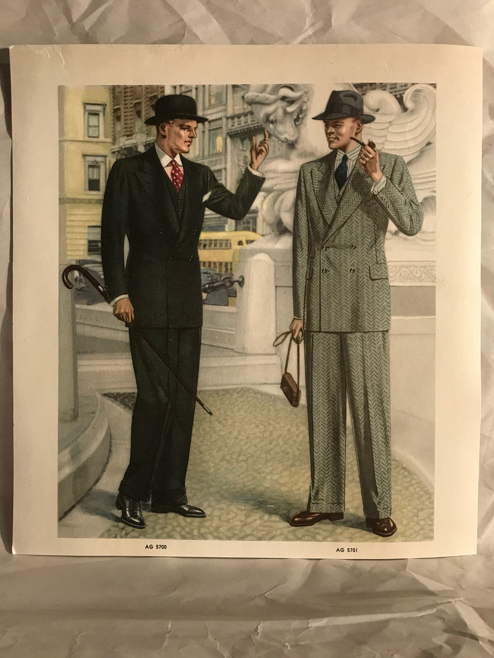 AMERICAN GENTLEMAN FASHIONS, Fall and Winter 1937-1938 (5 prints)