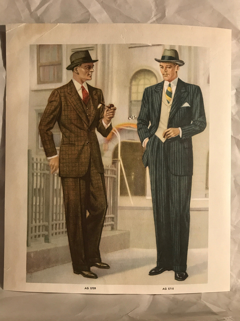 AMERICAN GENTLEMAN FASHIONS, Fall and Winter 1937-1938 (5 prints)