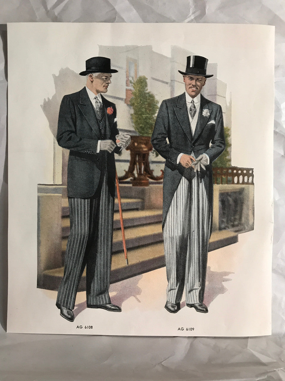 AMERICAN GENTLEMAN FASHIONS, Fall and Winter 1939-1940 (6 prints)