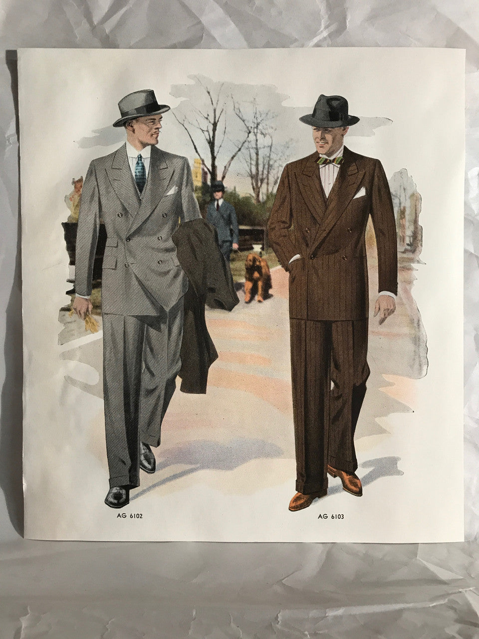 AMERICAN GENTLEMAN FASHIONS, Fall and Winter 1939-1940 (6 prints)