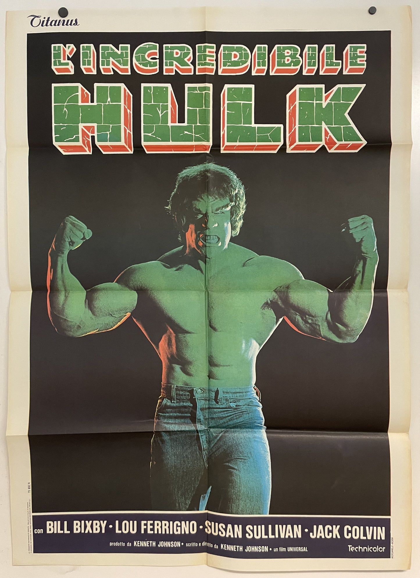 The Incredible Hulk, Italian film poster,1980