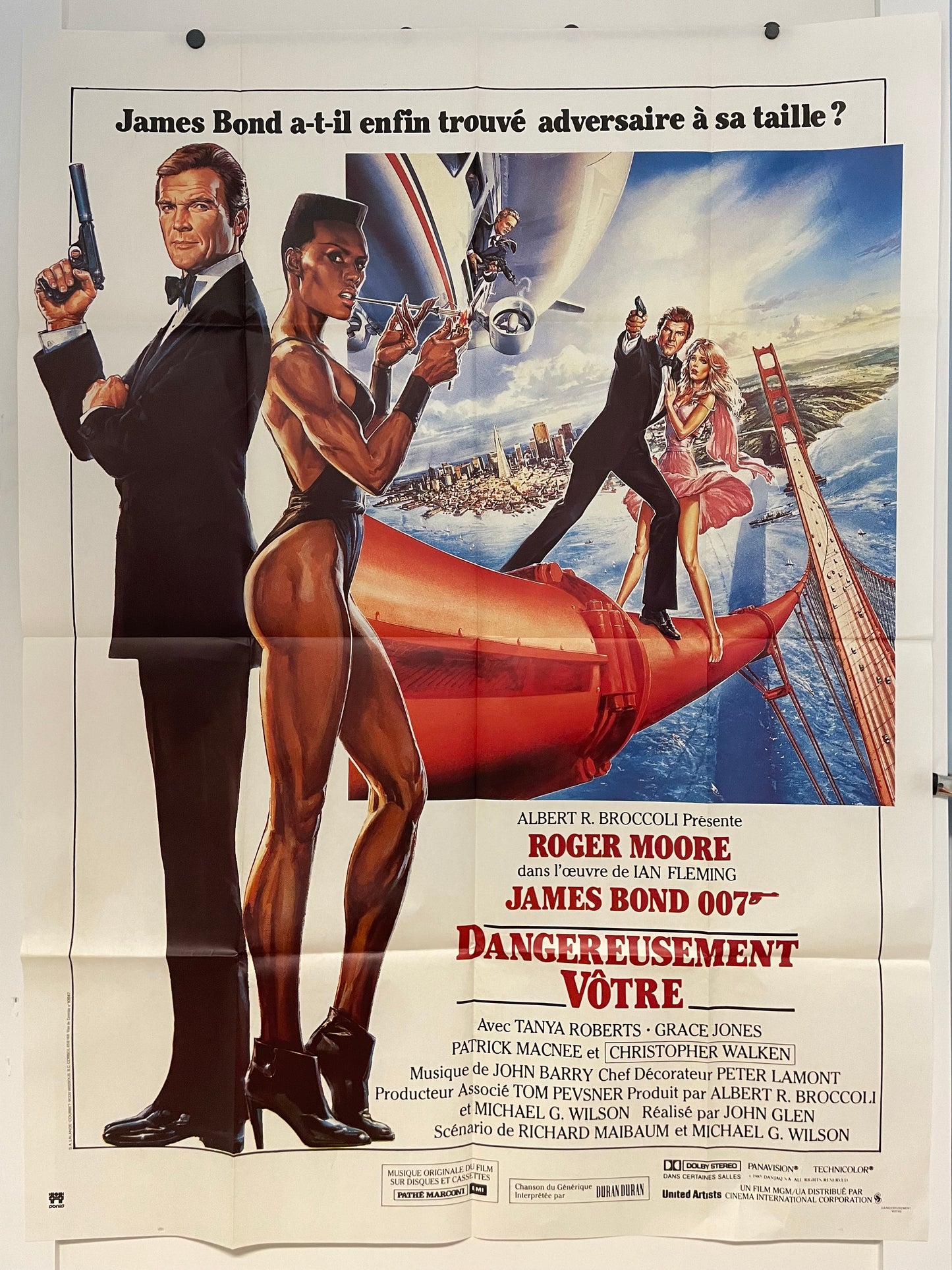 View to a Kill, James Bond 007 French Release Film Poster c. 1985