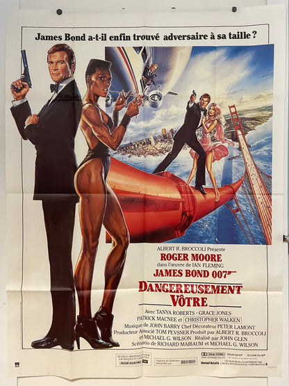 View to a Kill, James Bond 007 French Release Film Poster c. 1985