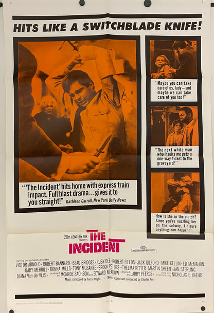 The Incident, 1967 Original Film Poster