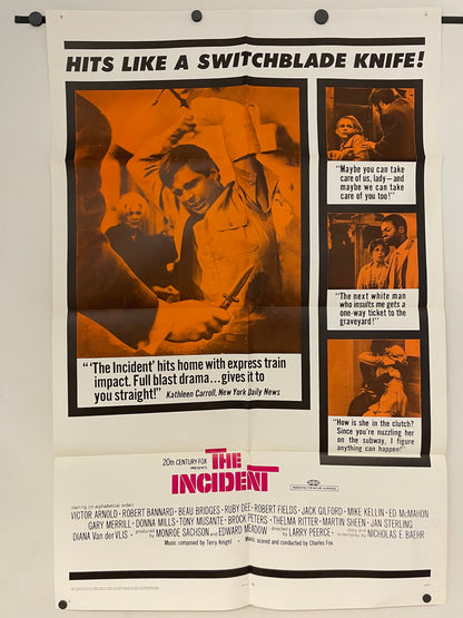 The Incident, 1967 Original Film Poster