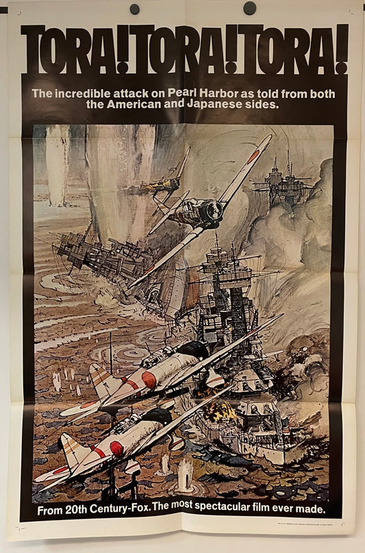 Tora! Tora! Tora! Original 1 Sheet Folded Vintage Movie Poster, 1970