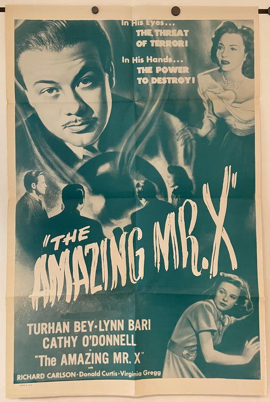 The Amazing Mr. X Original Vintage Film Poster 1948