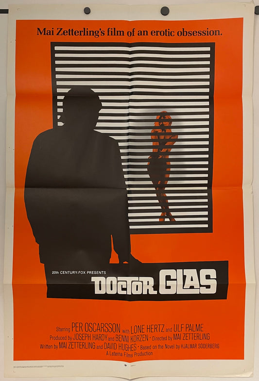 Doctor Glas Original Vintage 1 Sheet Film Poster 1968