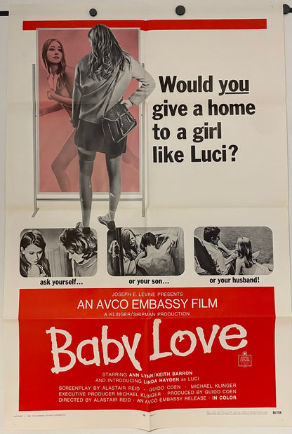 Baby Love Original Film Poster 1969