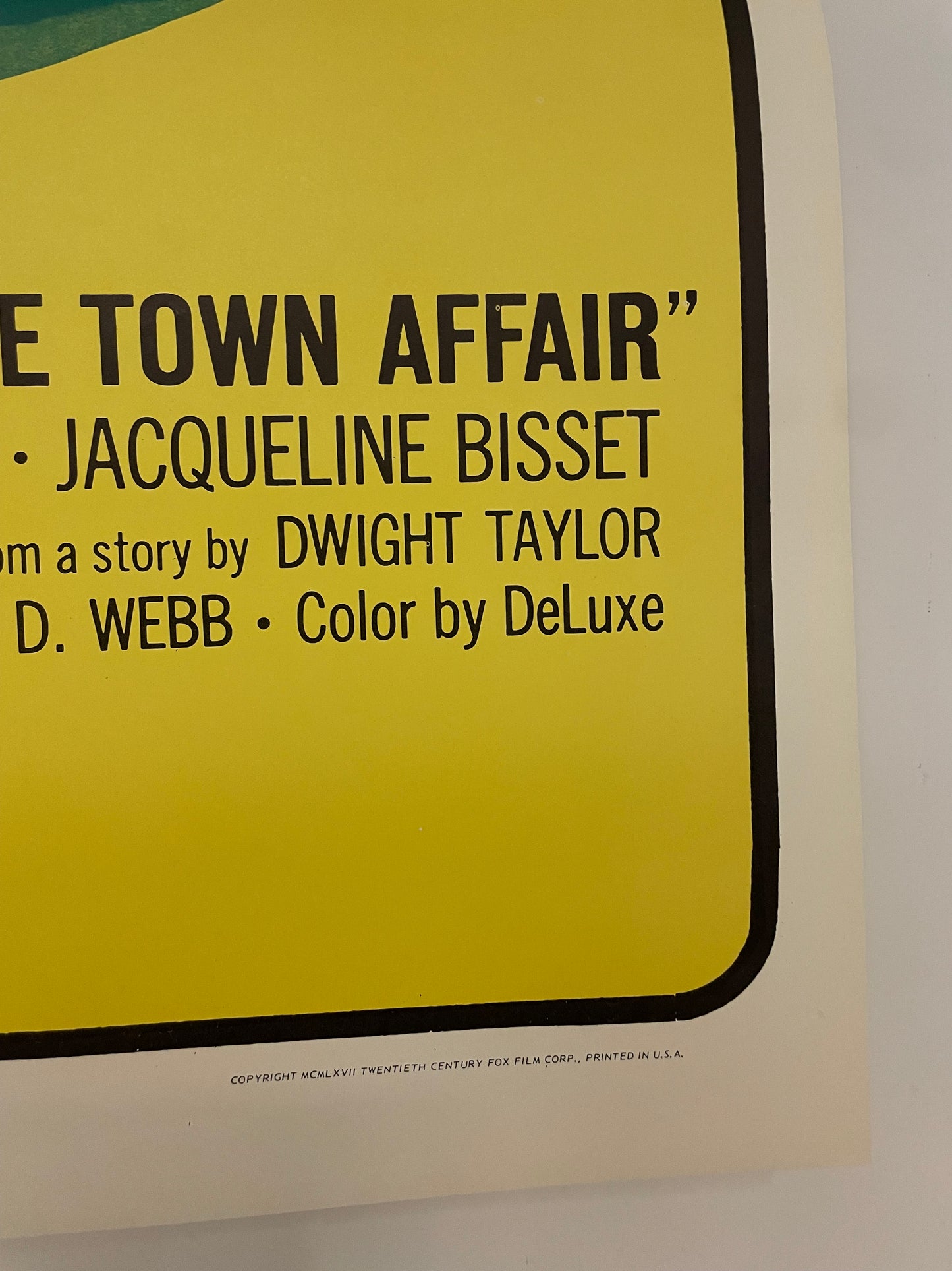 The Cape Town Affair, Original Film Poster, 1967 Starring James Brolin & Jaqueline Bisset