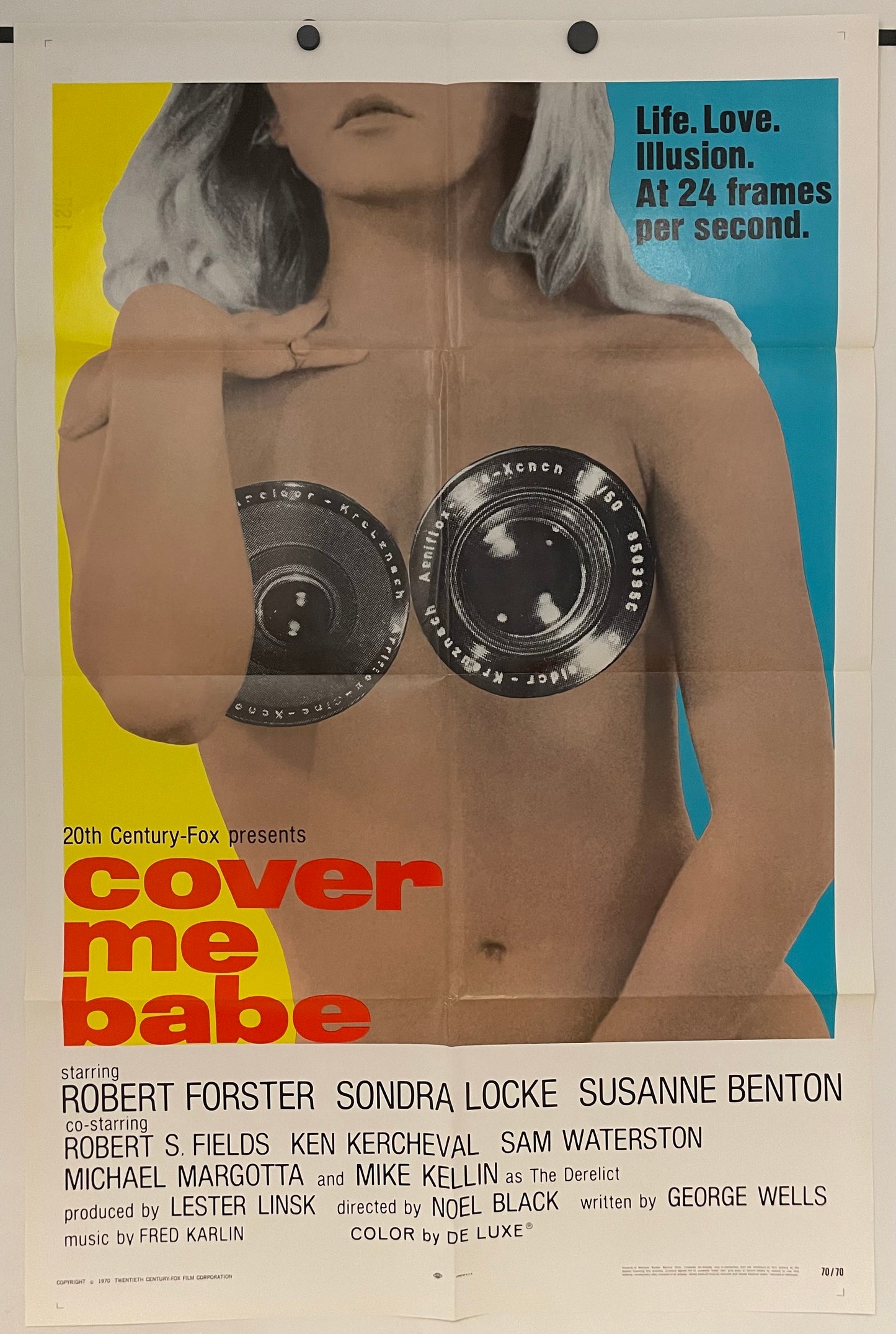 Cover Me Babe, Original Vintage Film Poster 1970