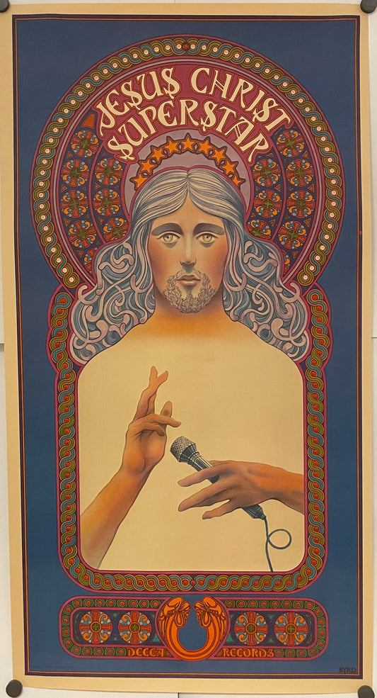 Jesus Christ Superstar, Original Vintage Broadway Promotional Poster, 1971