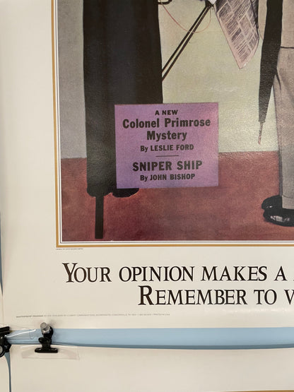 No. 278 Your Opinion Makes A Difference. Remember To Vote, Masterpiece Program series, c.1990