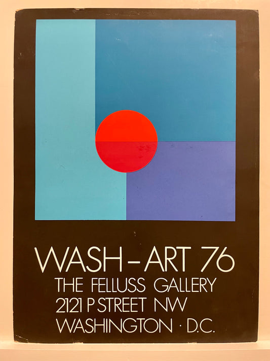 Wash-Art 76, vintage exhibition poster, 1976