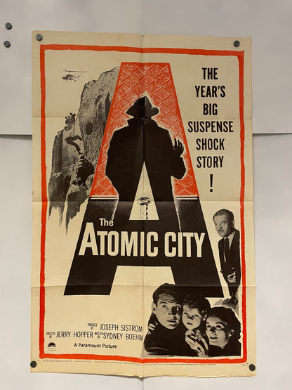 The Atomic City, vintage film poster, 1952