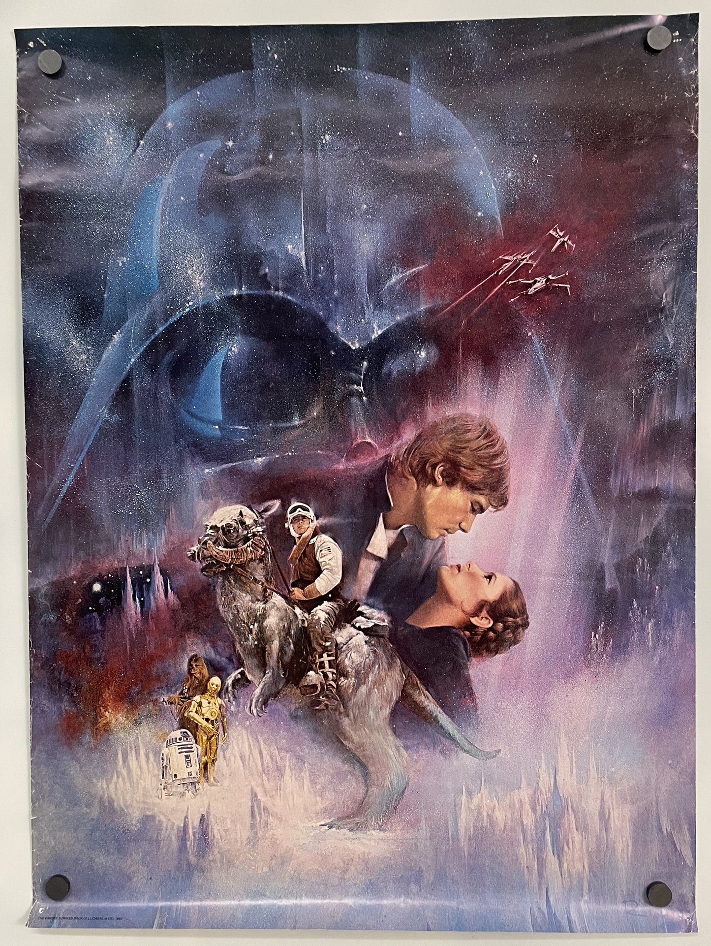 Empire Strikes Back Original Vintage Exclusive Fan Club Special Edition Poster 1980