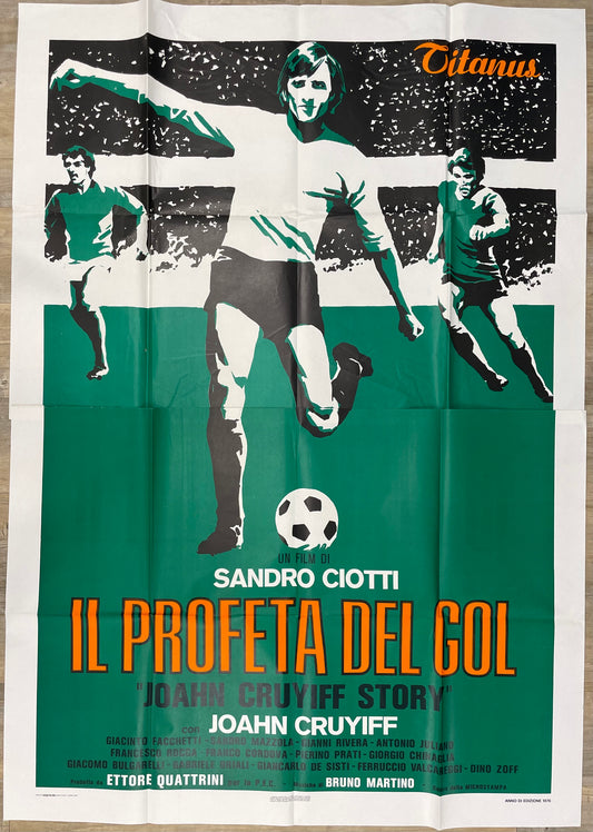 Il Profeta del Gol - Joahn Cruyiff Story, 4-sheet Italian film poster, 1976