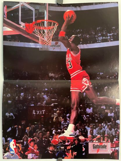 Vintage Michael Jordan Whole Grain Wheaties poster (Part A), 1989