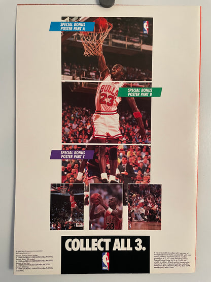 Vintage Michael Jordan Whole Grain Wheaties poster (Part C), 1989