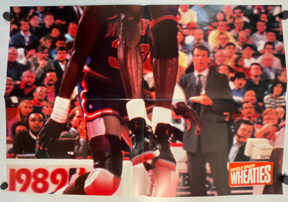 Vintage Michael Jordan Whole Grain Wheaties poster (Part C), 1989