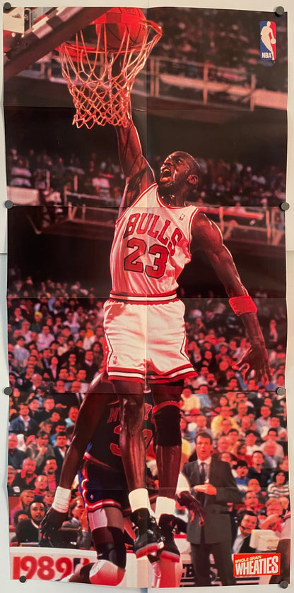 Michael Jordan Whole Grain Wheaties poster (set of three posters), 1989