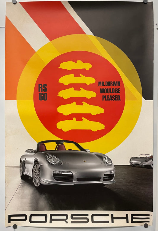 Porsche RS60, Mr. Darwin Would Be Pleased, Original Showroom Poster, 2008