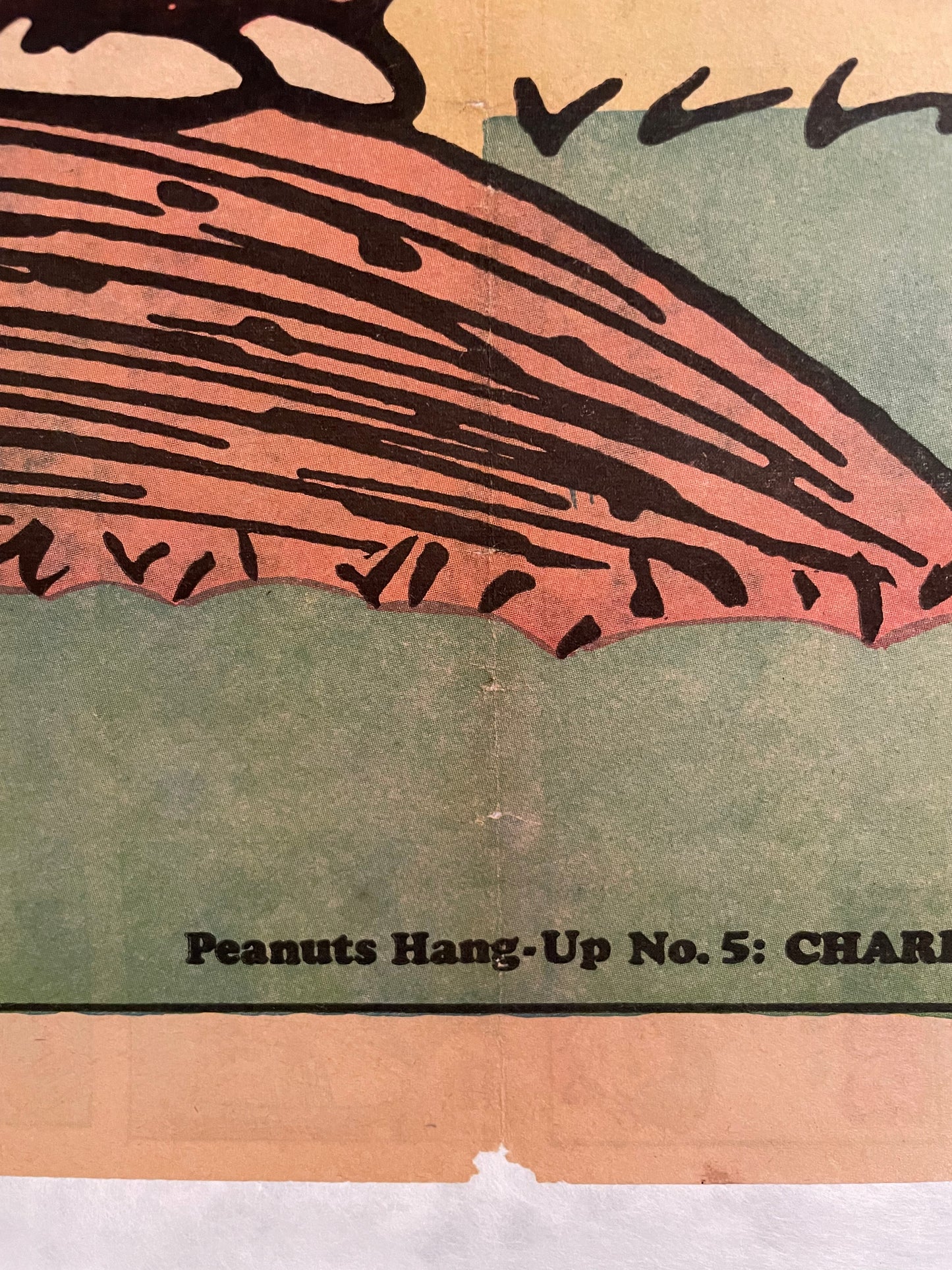 Peanuts Hang-Up No. 5: Charlie Brown and Snoopy (Drool-Ball), Original Vintage Poster, 1968 by United Feature Syndicate for Chicago Tribune