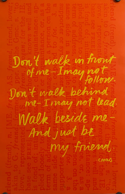 Don't Walk In Front Of Me, Argus Communications Motivational Poster 1971