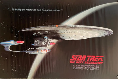 Star Trek The Next Generation U.S.S. Enterprise NCC-1701-D "To Boldy Go Where No One Has Gone Before"