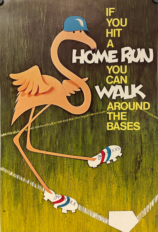 If You Hit A Home Run, Argus Communications Poster 1975