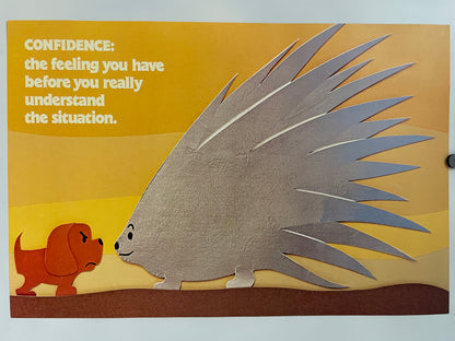 Confidence: The Feeling You Have... , (#2206), vintage ARGUS Communications poster, 1975