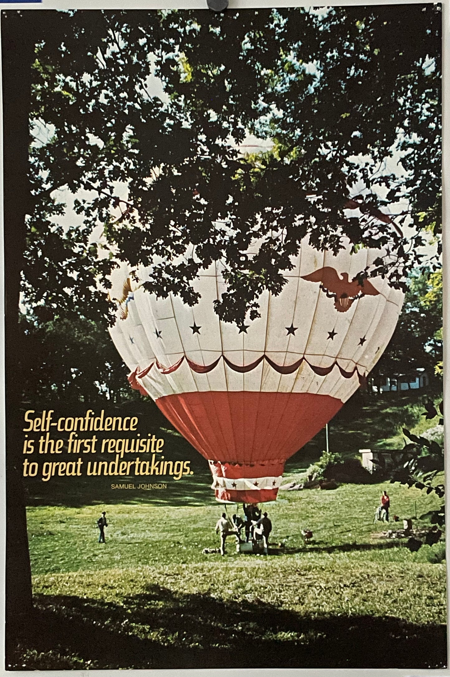 Self-confidence is the First Requisite to Great Undertakings (#2039), vintage ARGUS poster, 1975