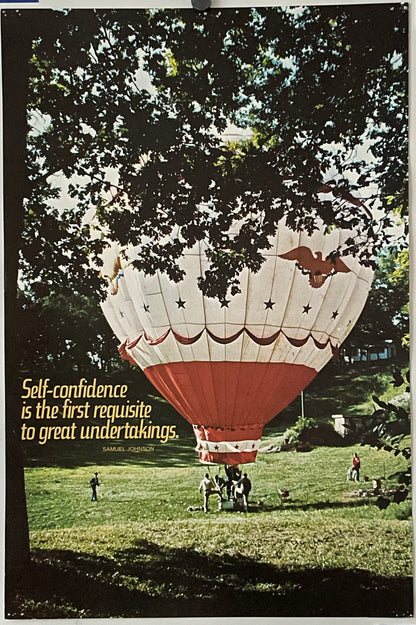 Self-confidence is the First Requisite to Great Undertakings (#2039), vintage ARGUS poster, 1975