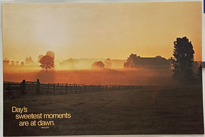 Day's Sweetest Moments Are at Dawn (#2257), vintage ARGUS poster, 1976