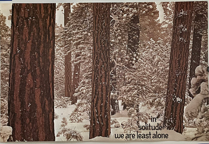 In Solitude We Are Least Alone (#752), vintage ARGUS poster, 1974