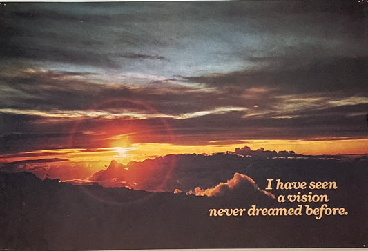 I Have Seen a Vision Never Dreamed Before (#766), vintage ARGUS poster, 1974