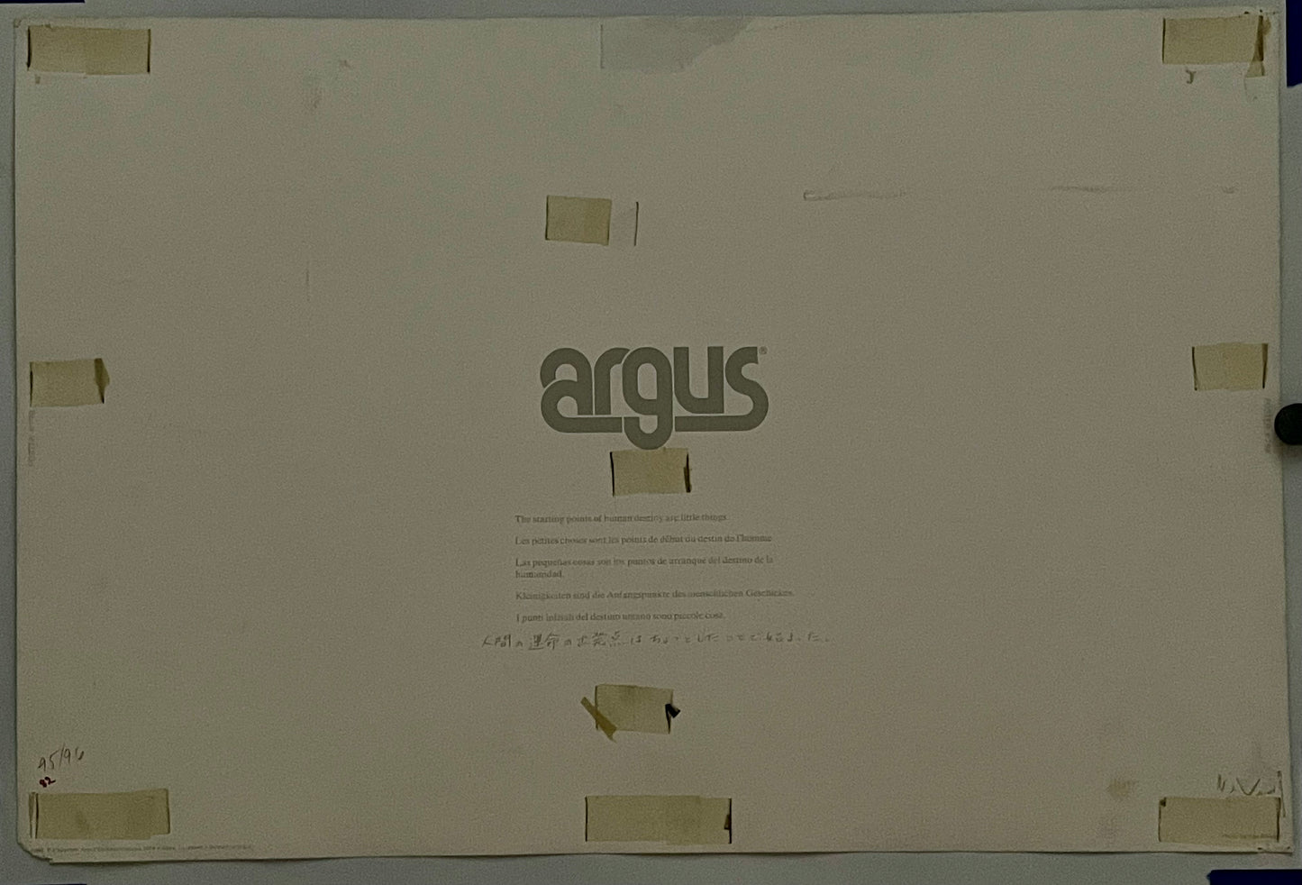 The Starting Points (#798), vintage ARGUS Communications poster, 1974