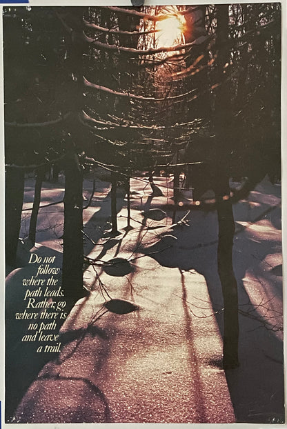 Do Not Follow (#887), vintage ARGUS Communications poster, 1974